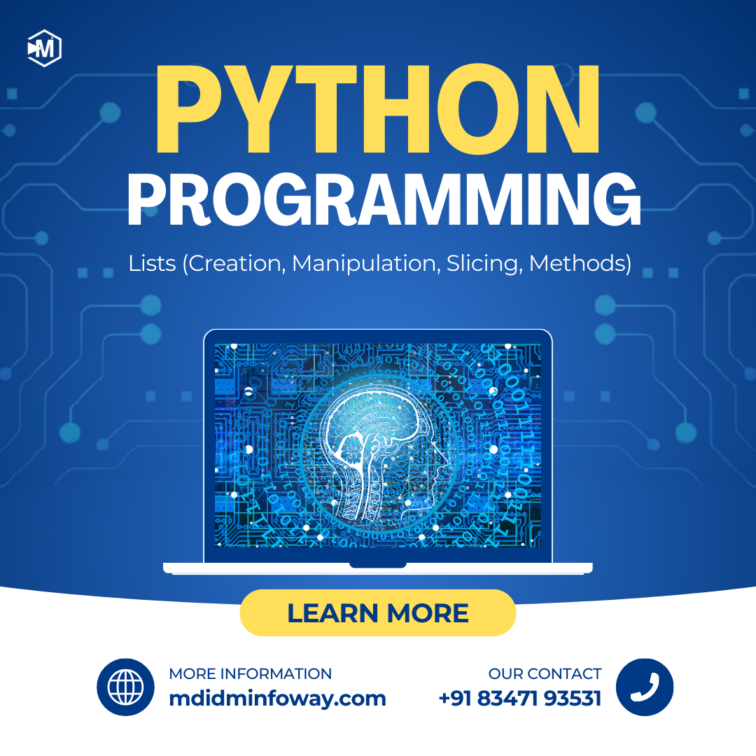 Python Lists  Creation  Manipulation  Slicing  and Methods