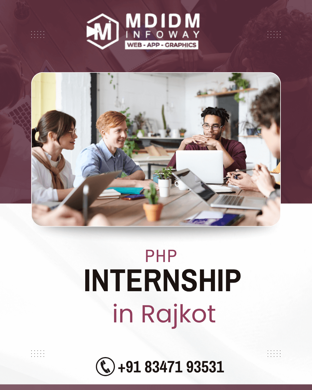 PHP internship in Rajkot