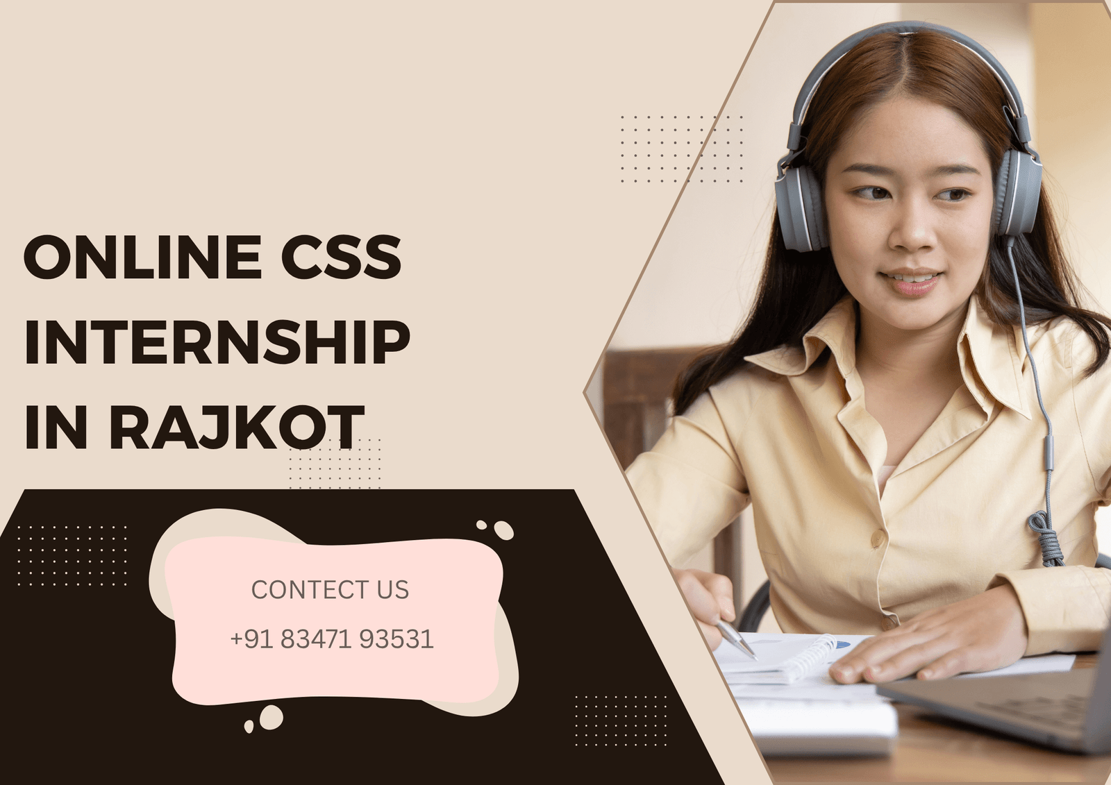 online CSS internship in Rajkot