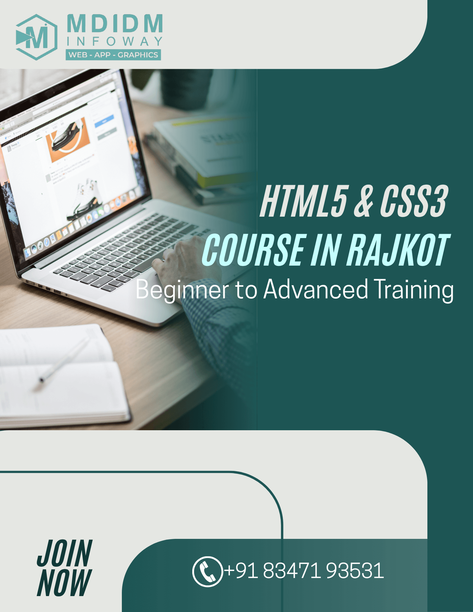 HTML5 CSS3 Course in Rajkot Beginner to Advanced Training