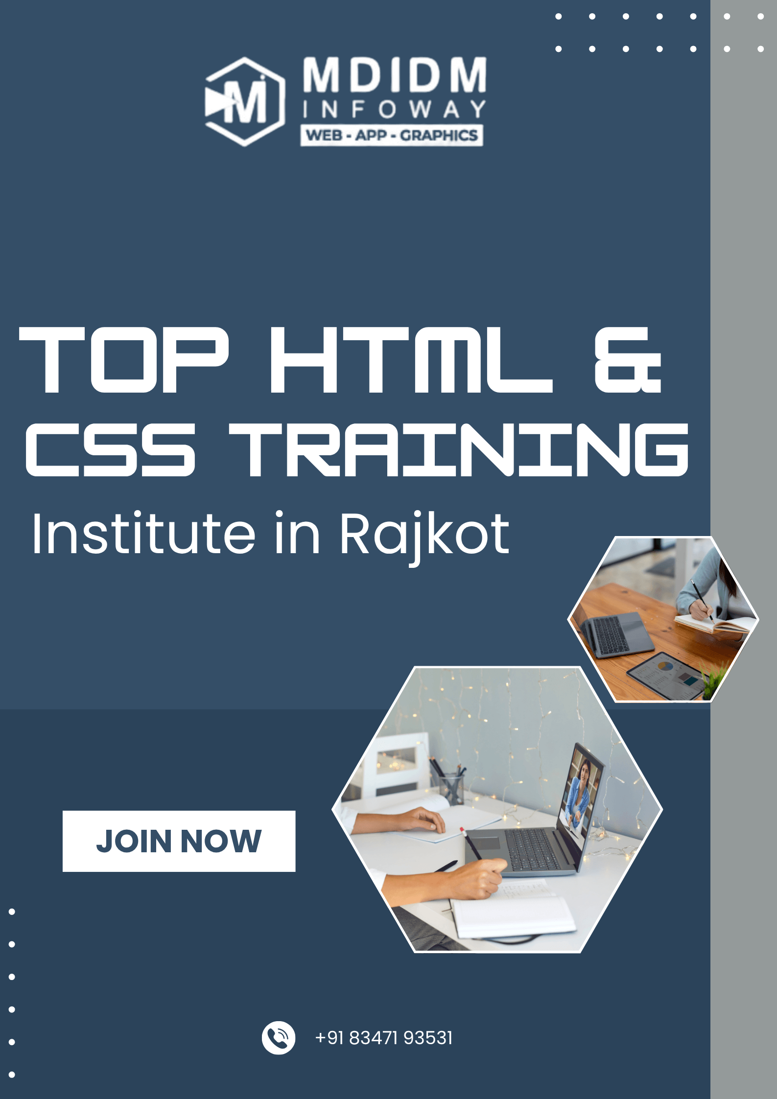 Top HTML CSS Training Institute in Rajkot