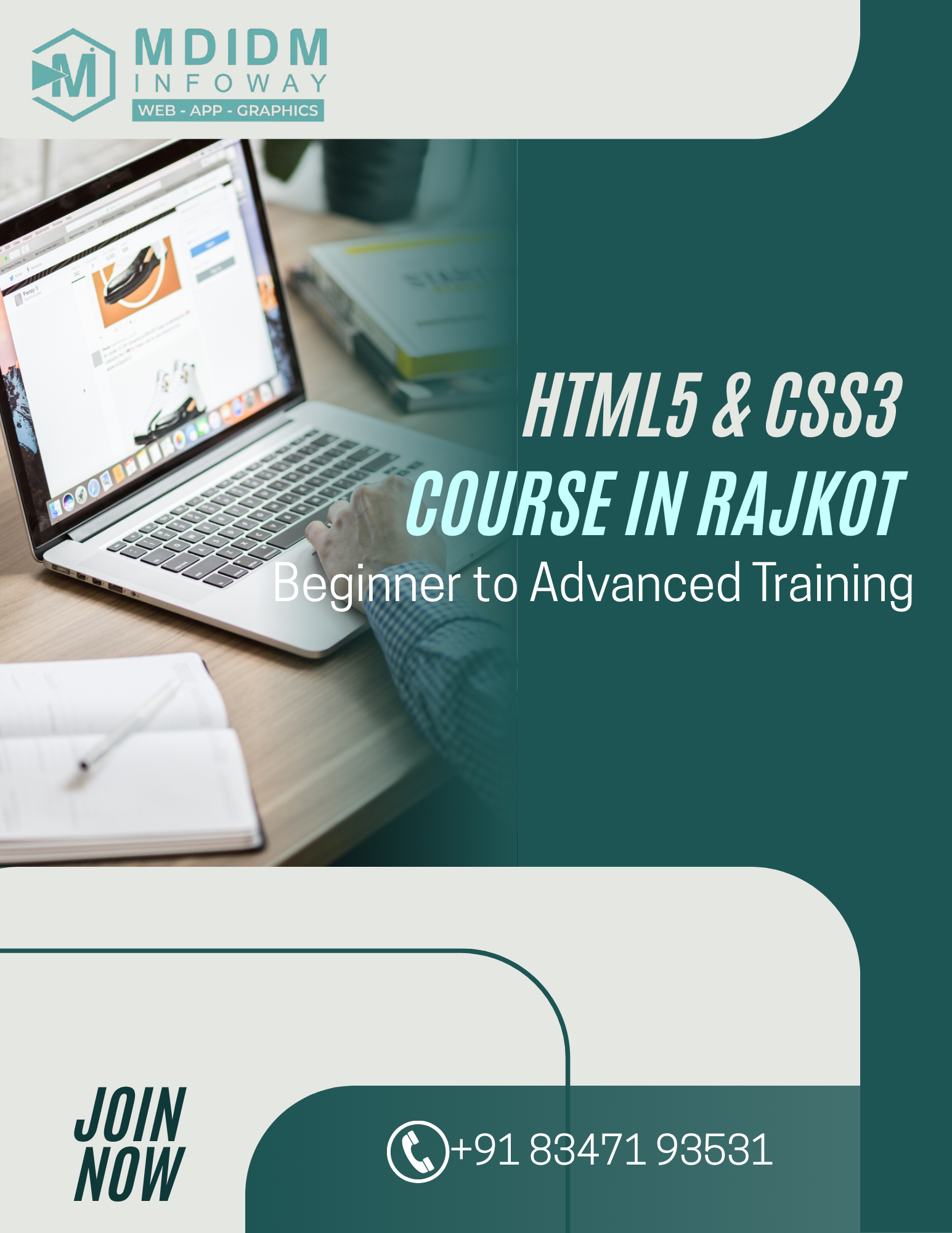 HTML5 CSS3 Course in Rajkot Beginner to Advanced Training